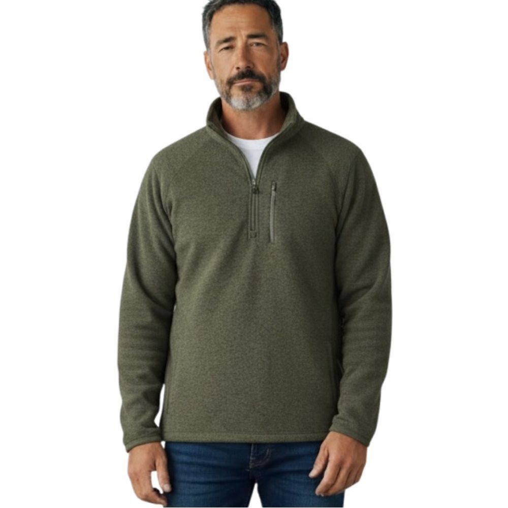 George 1/4 Zip Pullover Fleece Lined Sweater 2XL